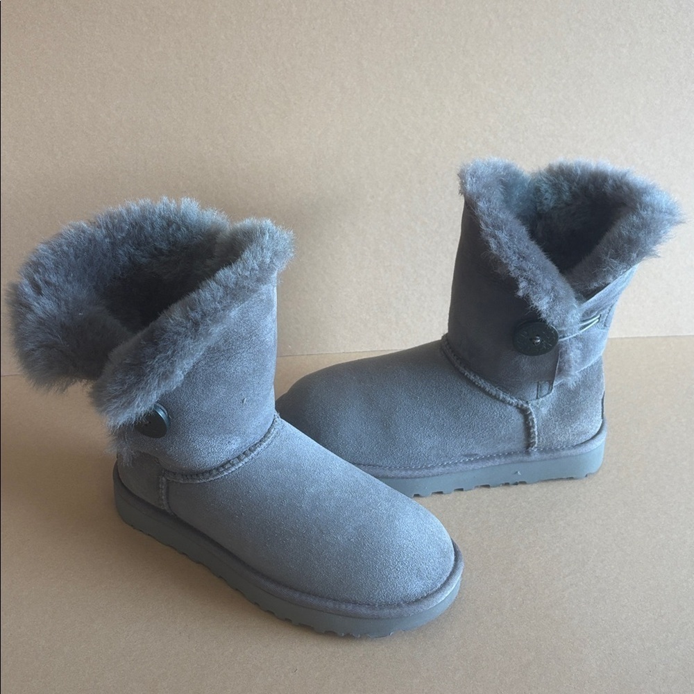 UGG Saniya Shearling Mini Boots color Caribou Water resistant